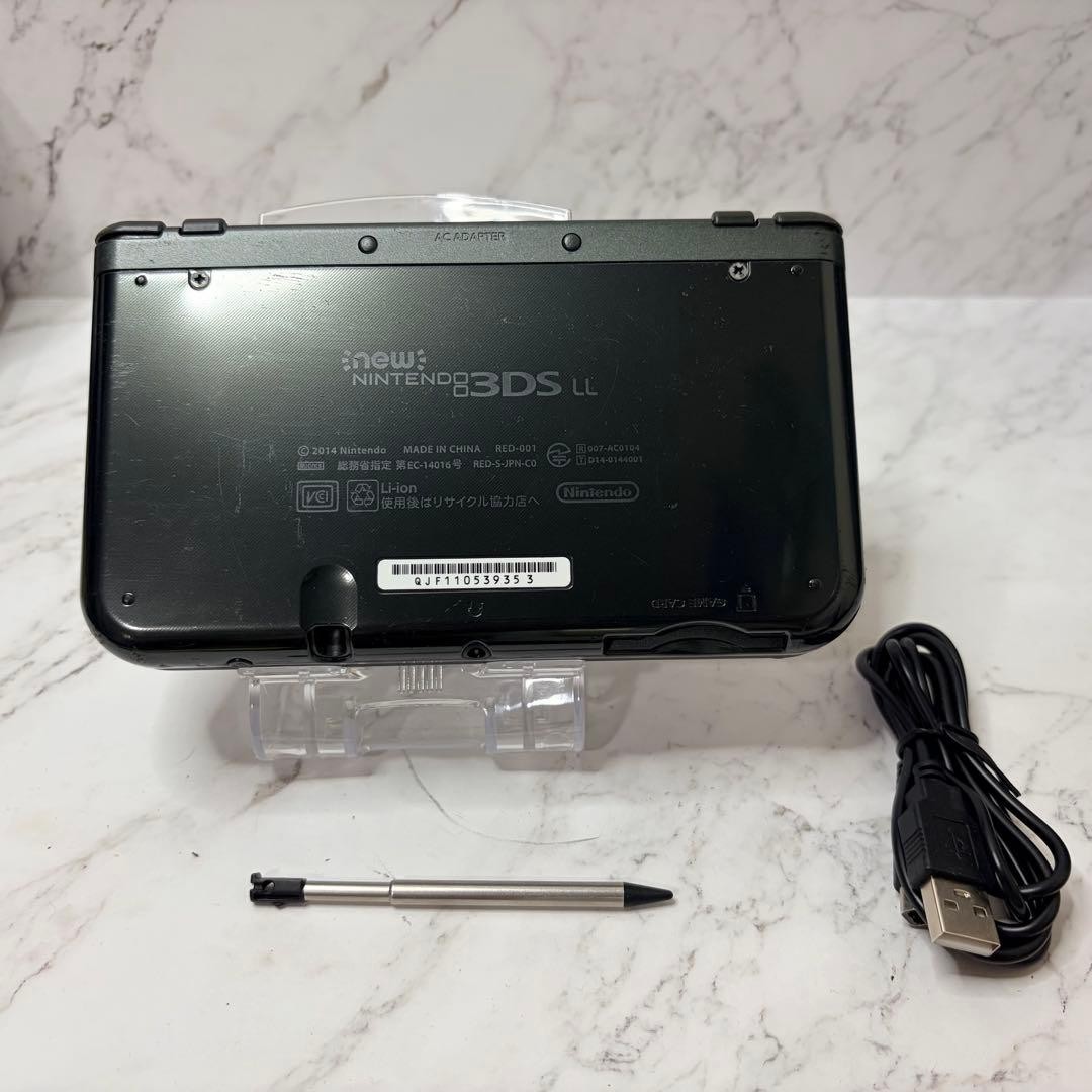 New Nintendo 3DS LL XL Black Console Tested Working Japan w/ Stylus Charger