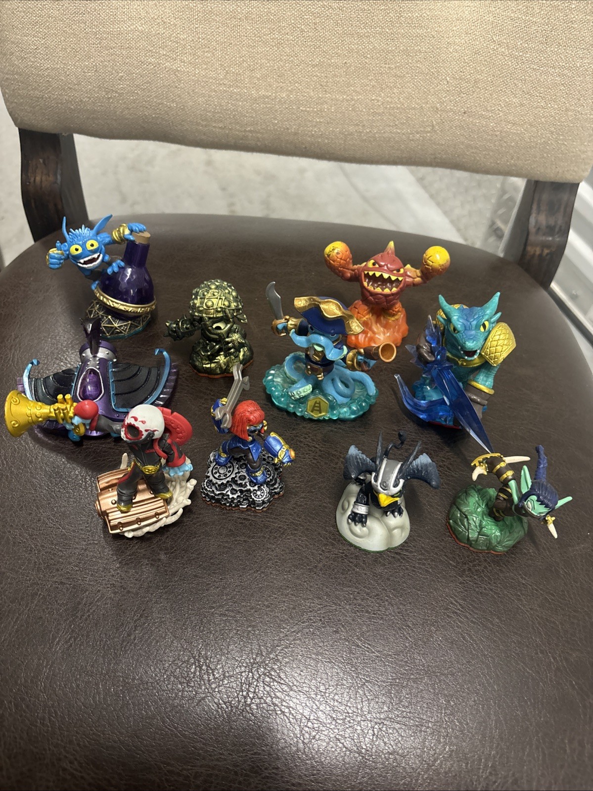 Skylanders Lot Shroom Boom Metallic Fiesta Dark Sea Shadow Erupter Stealth Elf