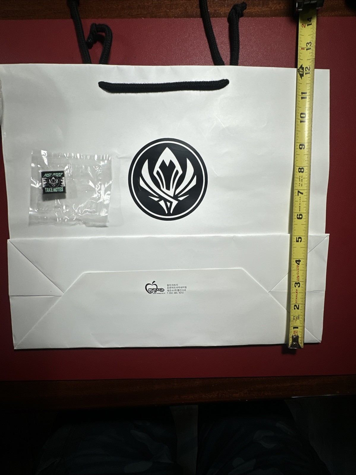 Lot Duffel Pin Bag- League Of Legends Msi 2022 Swag Take Notes Competition