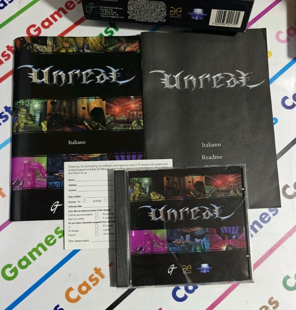 PC UNREAL BIG BOX RARE NEW NEVER USED ITALY COMPLETE