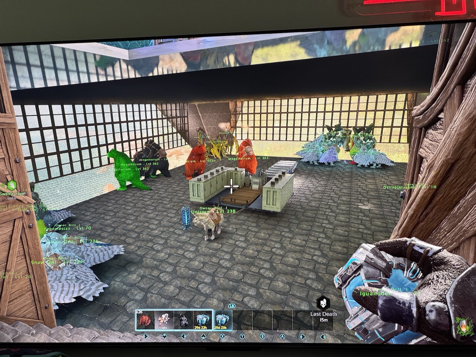 Ark Ascended ASA pve BASE on NA Island Server Over 650+ Dino’s! Mats, BPs, Etc.