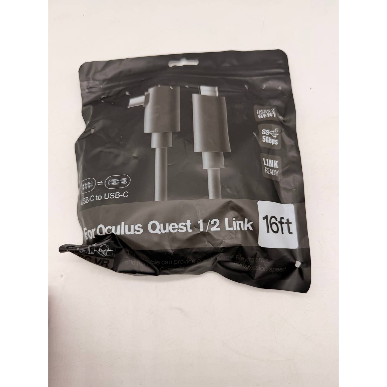 Oculus Quest 1/2 Link Cable 5m (16ft) USB 3.2 GEN 1 USB-C To USB-C 5Gbps