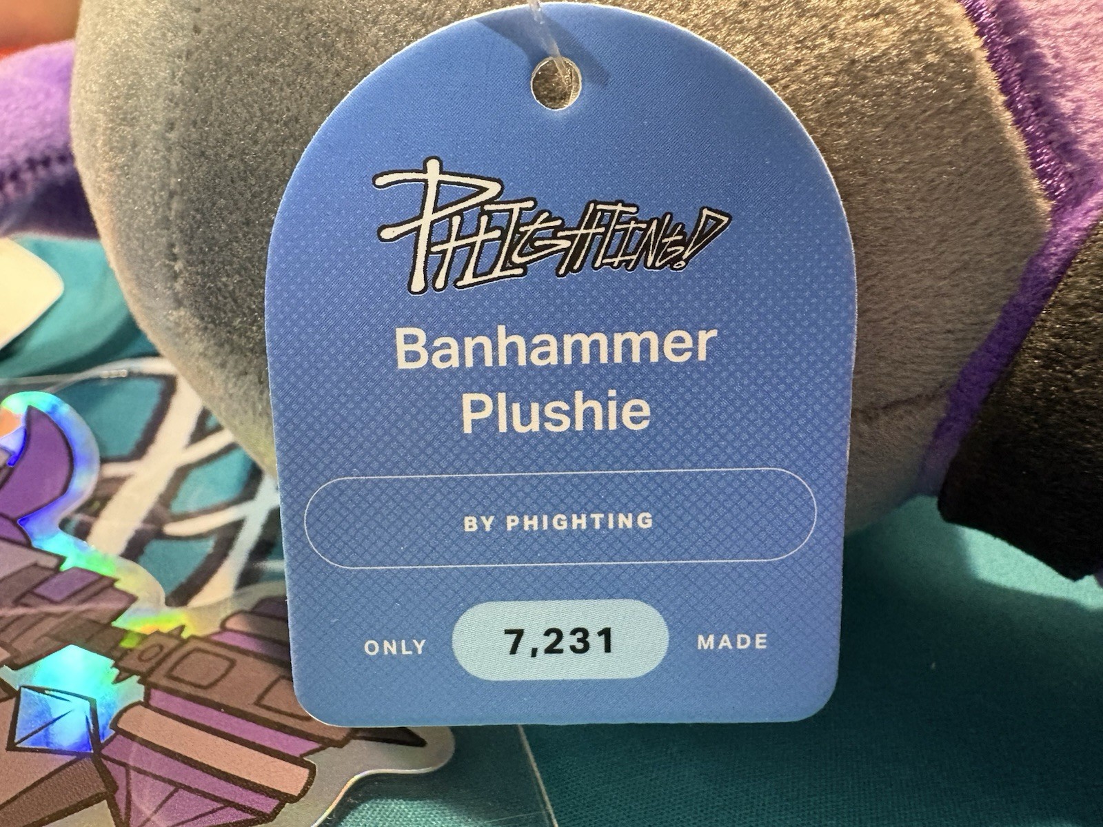 Official Makeship Banhammer Plush PHIGHTING Game Boggio Limited Edition NWT