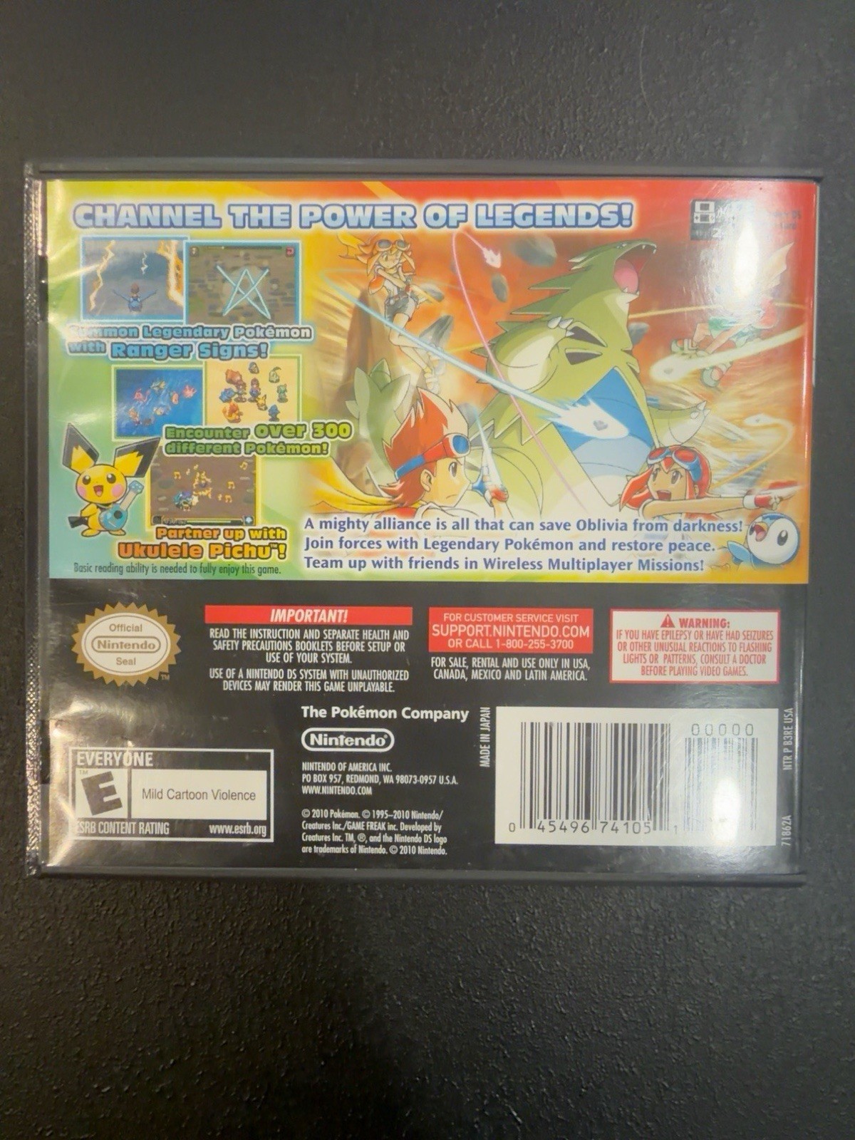 Pokemon Ranger Guardian Signs Nintendo DS Complete CIB Tested Authentic Manual