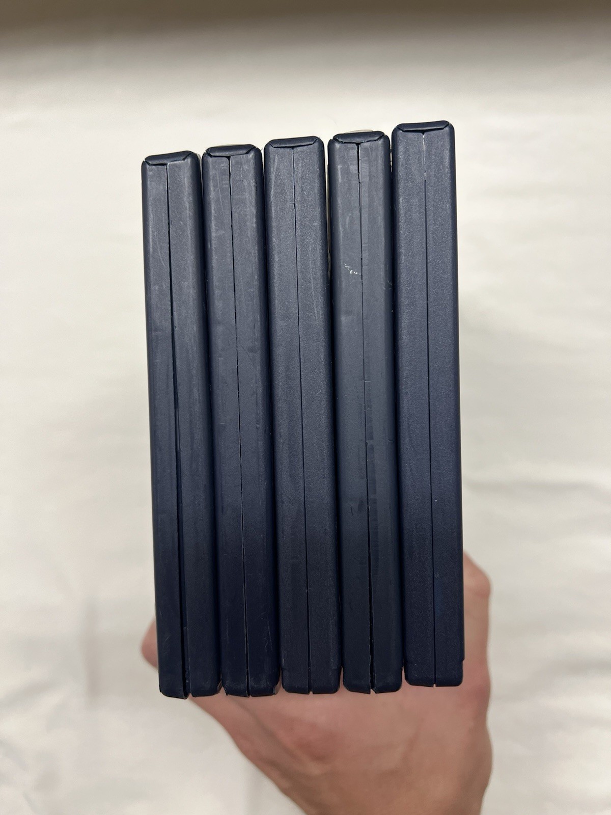 Lot of 5 OEM PlayStation &PS2 Empty Replacement Cases Without Memory Card Holder