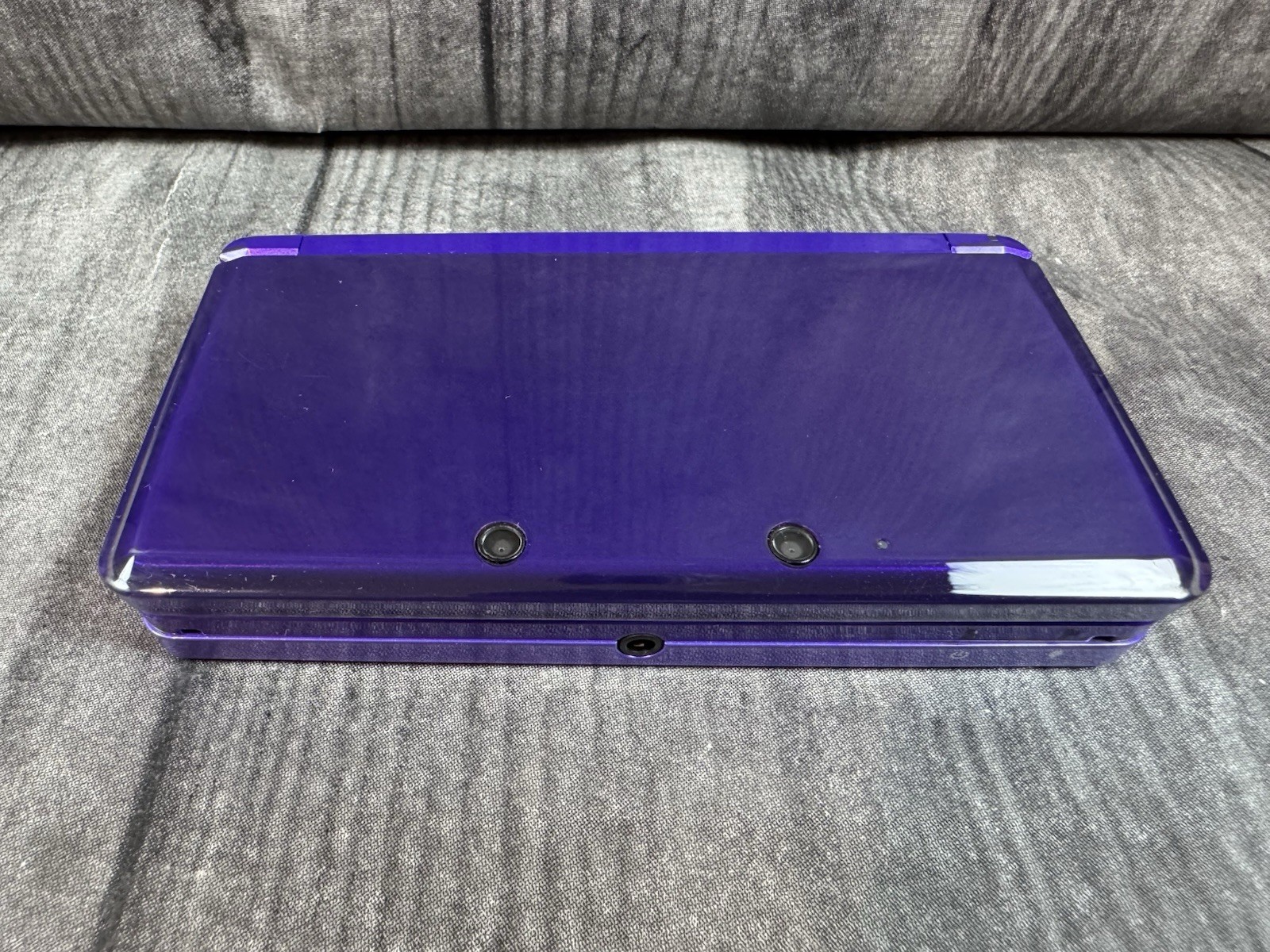 Nintendo 3DS Midnight Purple System CTR-001 Tested & Working W/ Stylus + Charger