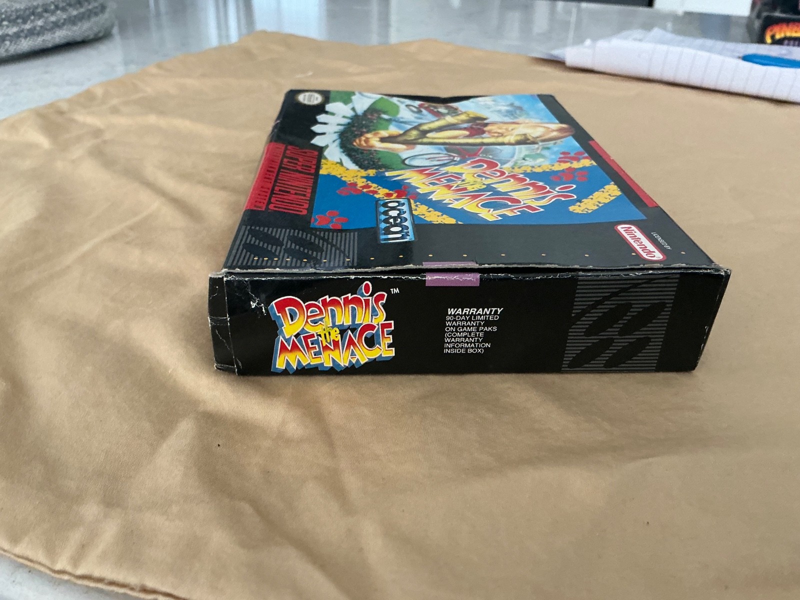 Dennis The Menace SNES Box and Manuel ONLY