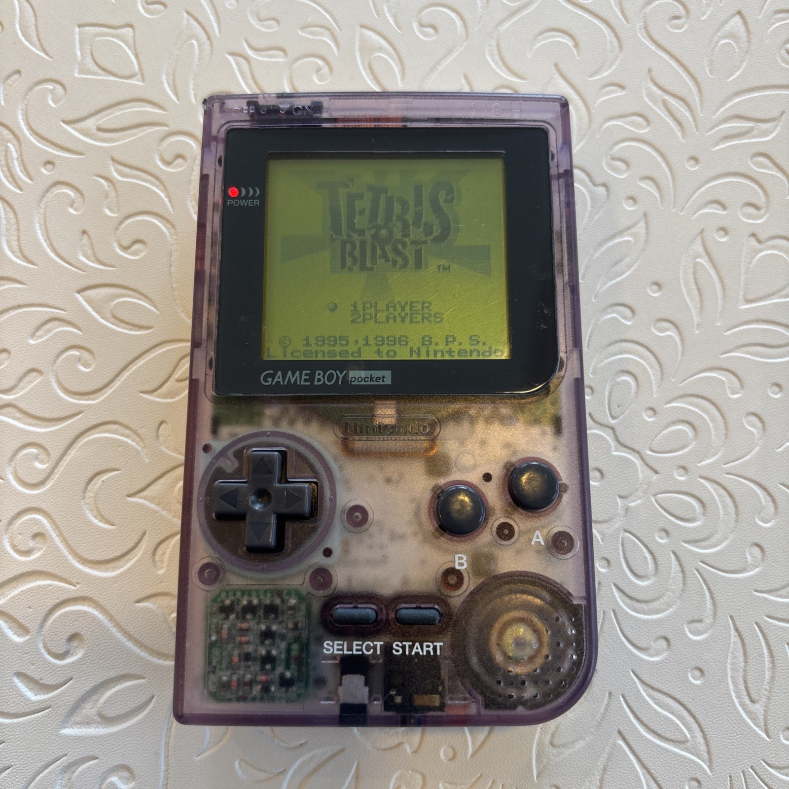 RARE CLEANED Atomic Purple Gameboy Pocket Japan Exclusive Tested Working
