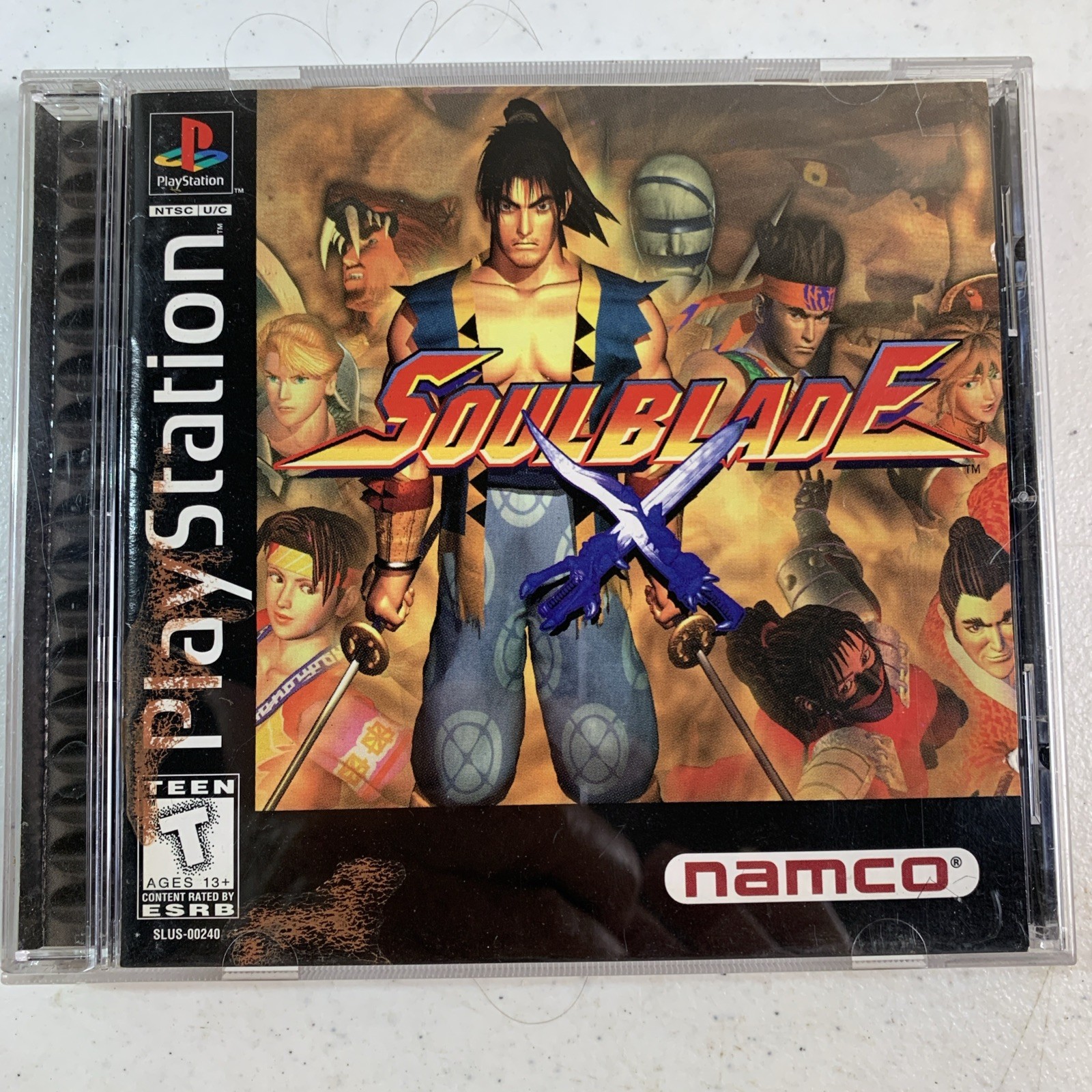 Soul Blade (Sony PlayStation 1, 1996) PS1 Black Label With Manual