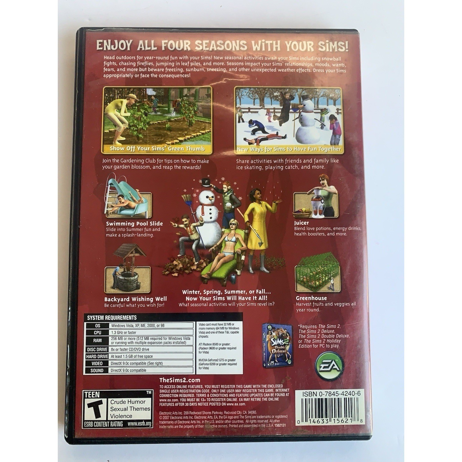The Sims 2 Double Deluxe Seasons and The Sims Medieval Limited Edition PC Game