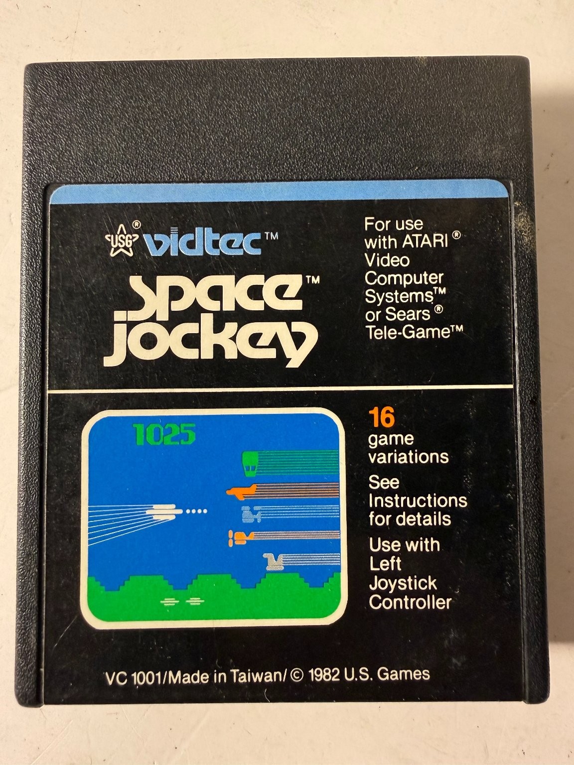 Space Jockey Atari 2600 Video Game Vidtec USG 1982 Classic Shooter