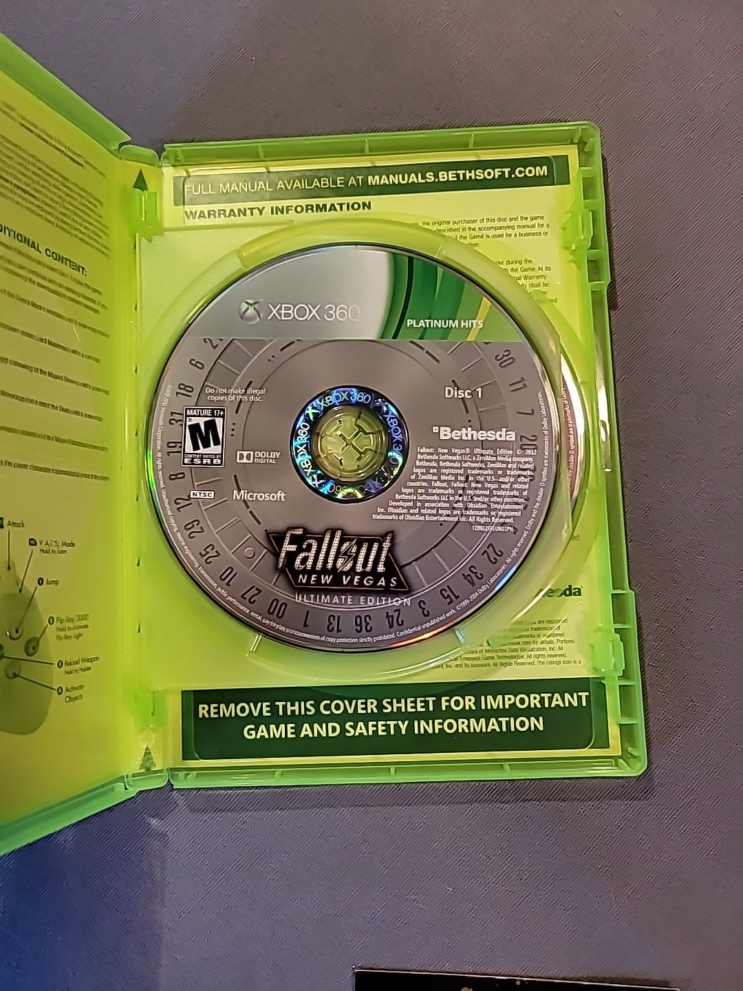 Fallout New Vegas Ultimate Edition Xbox One Xbox 360 Greatest Hits Platinum Hits