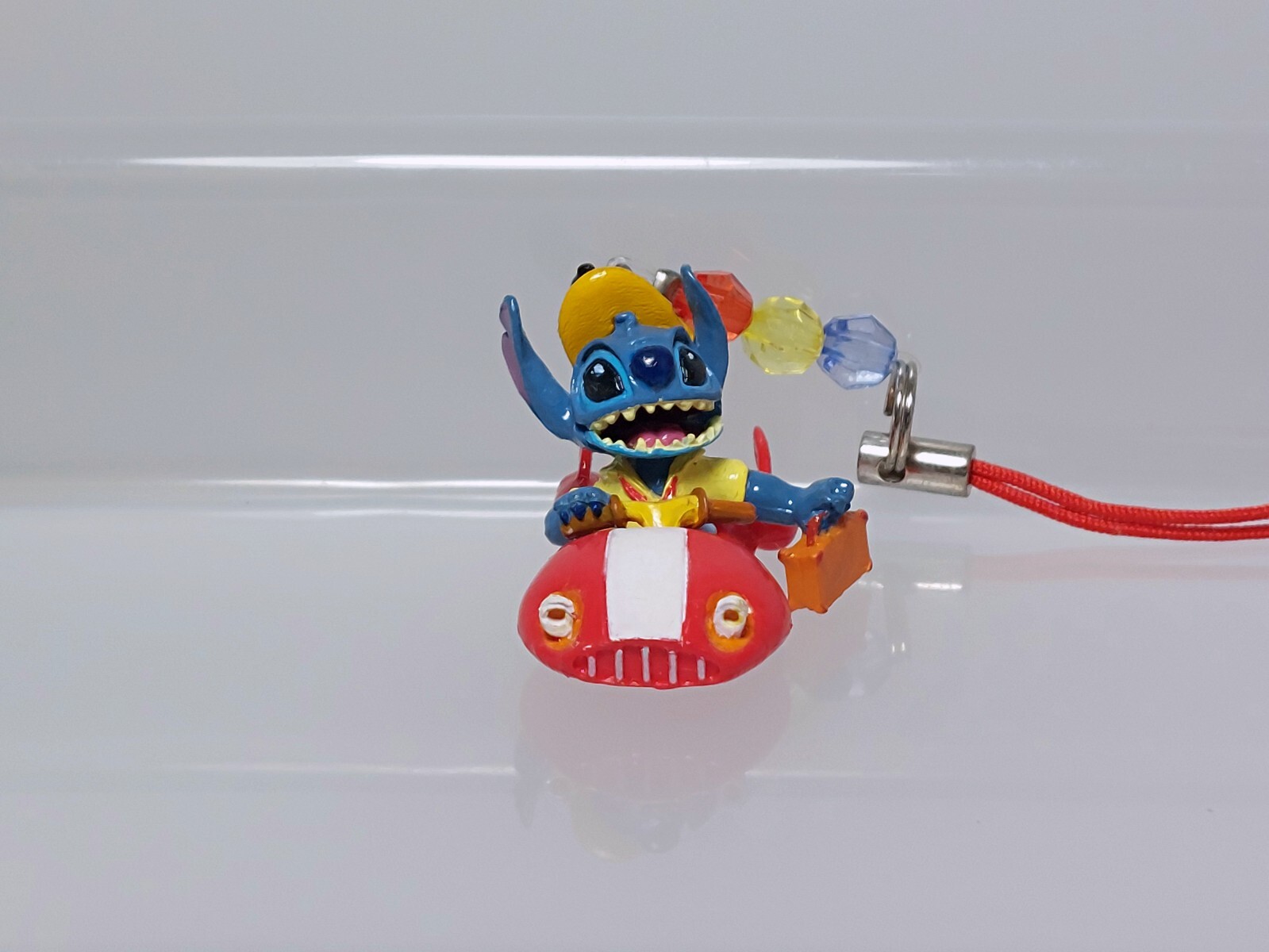 Lilo & Stitch Hovercraft Figure Strap Disney Toy Japan T03 0.8in
