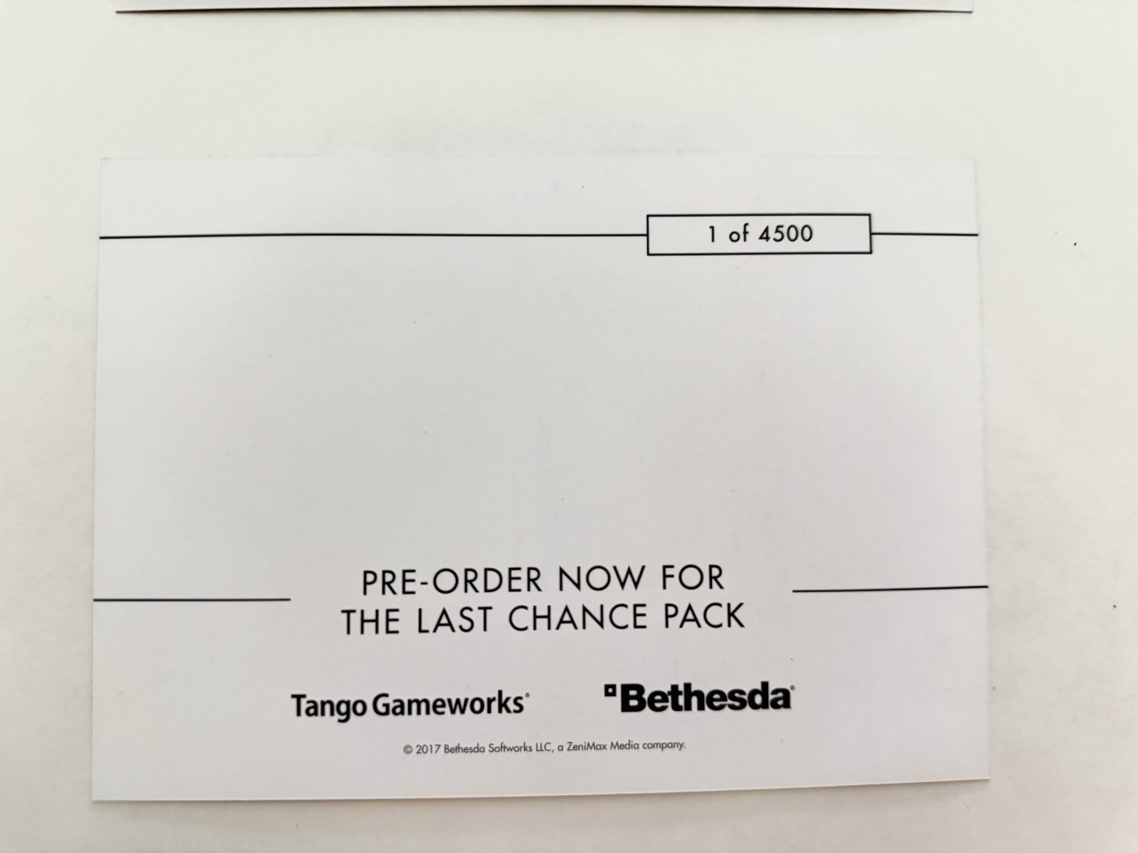 The Evil Within 2 Launch Kit and Standup Display Rare GameStop Exclusive /4500