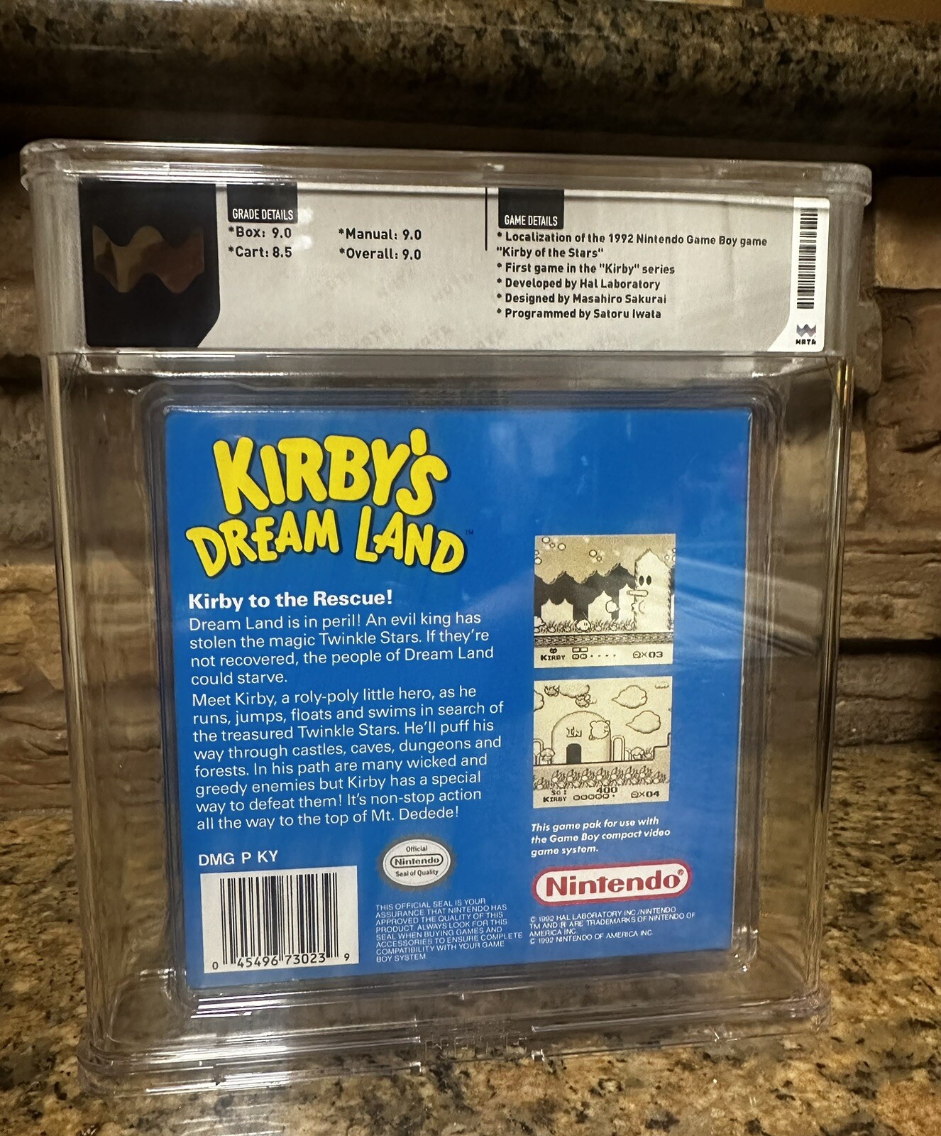 Kirby’s Dream Land (Nintendo Game Boy, 1992) WATA 9.0 Freshly Graded