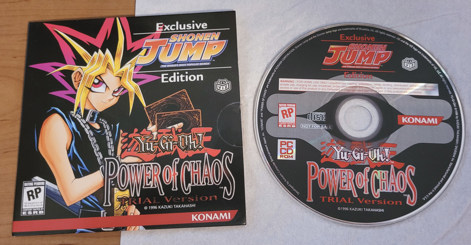 Yu-Gi-Oh! Power of Chaos Exclusive Shonen Jump Edition PC CD-Rom Konami Trial