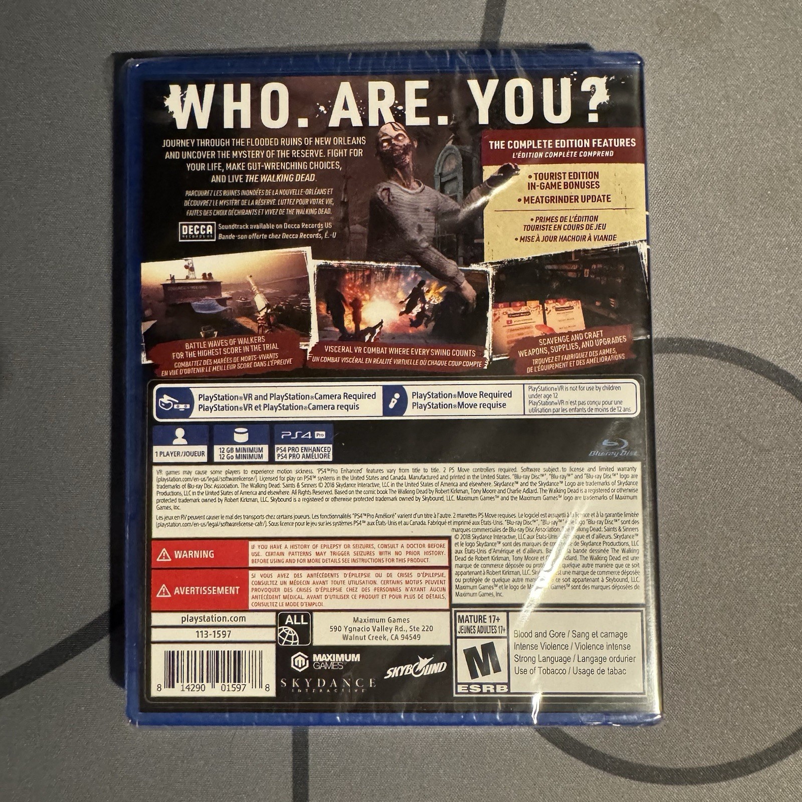 The Walking Dead: Saints and Sinners Complete Edition – PSVR PS4 (New, Sealed)