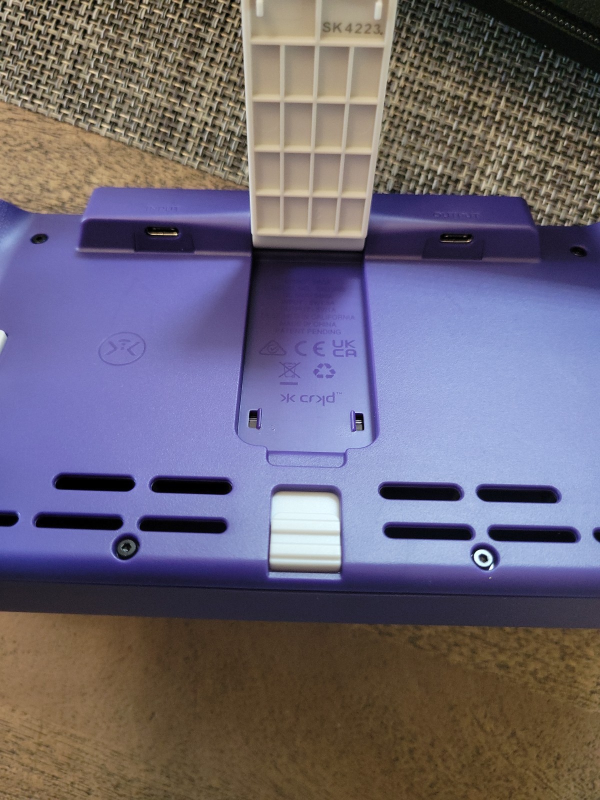CRKD Nitro Deck Nintendo Switch Travel Case Purple Hard Shell Kickstand CK3210