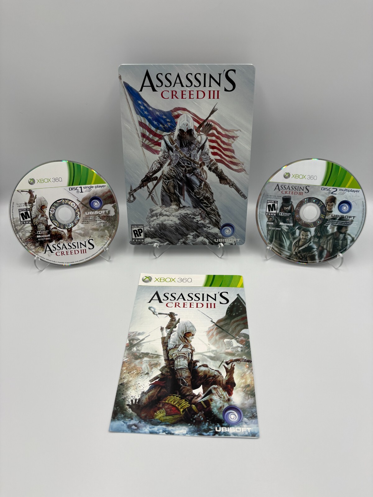 Assassin’s Creed III 3 Limited Edition Steelbook Xbox 360 CIB Pristine Tested