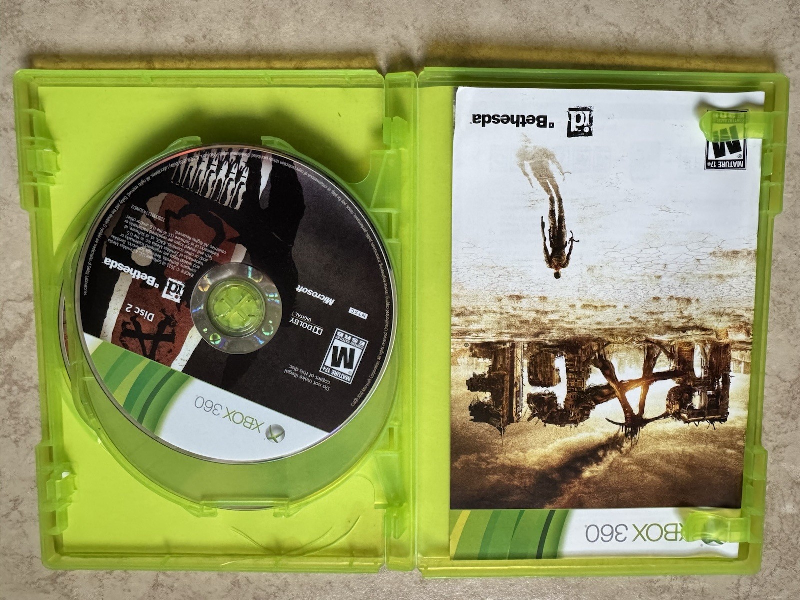 Rage (Microsoft Xbox 360, 2011) Complete CIB Tested And Working Free Shipping!