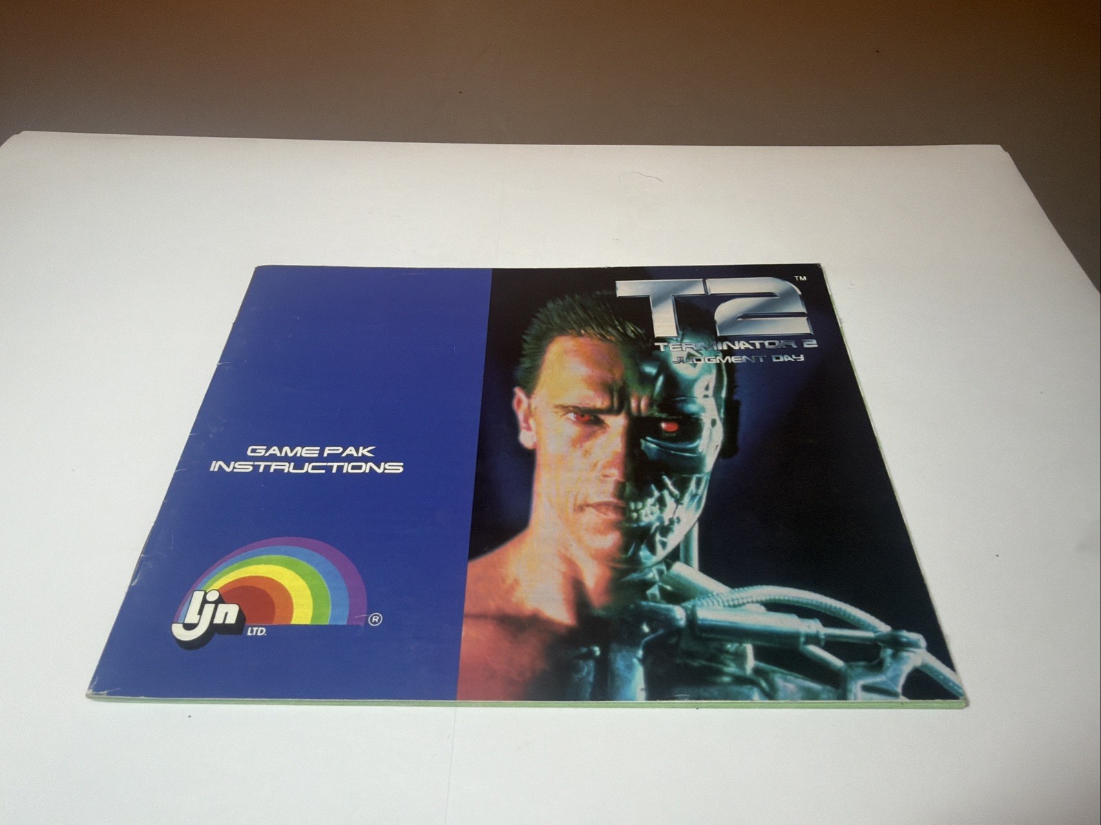 T2: Terminator 2 Judgment Day (Nintendo NES, 1985) Manual Instructions Booklet