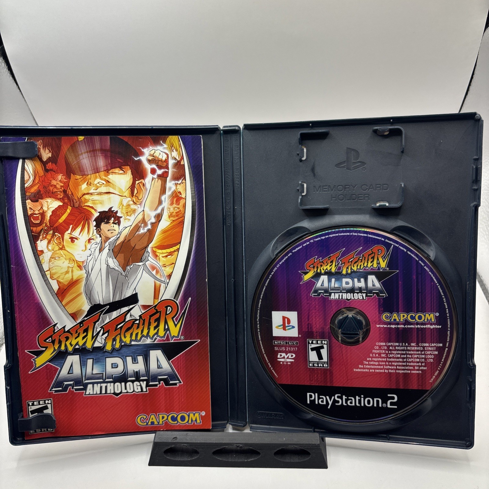 Street Fighter Alpha Anthology (Sony Playstation 2 Ps2) w/ Manual TESTED CAPCOM