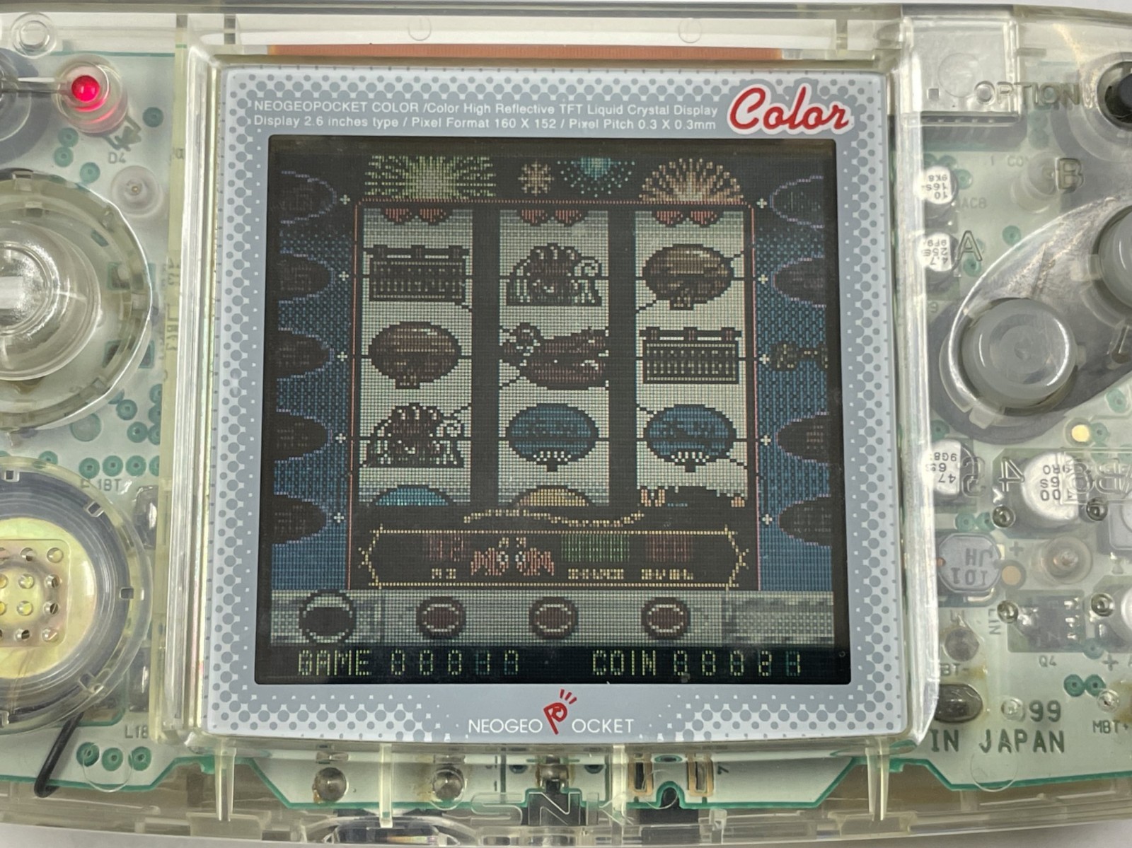 Neo Geo Pocket Color Console Clear Skeleton SNK from JAPAN