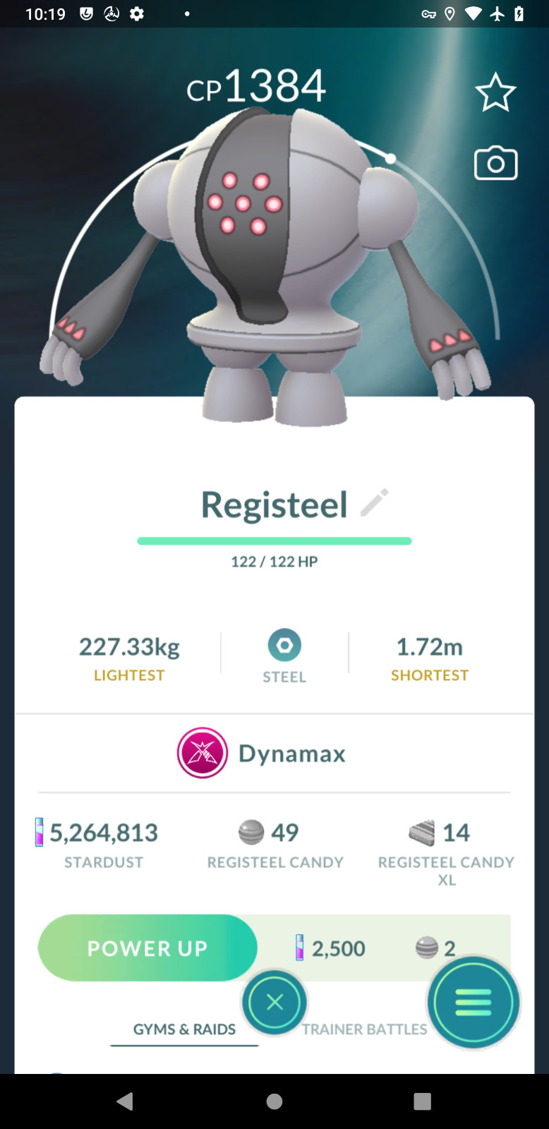 Dynamax Registeel | Tr-de Registered 20K Stardust