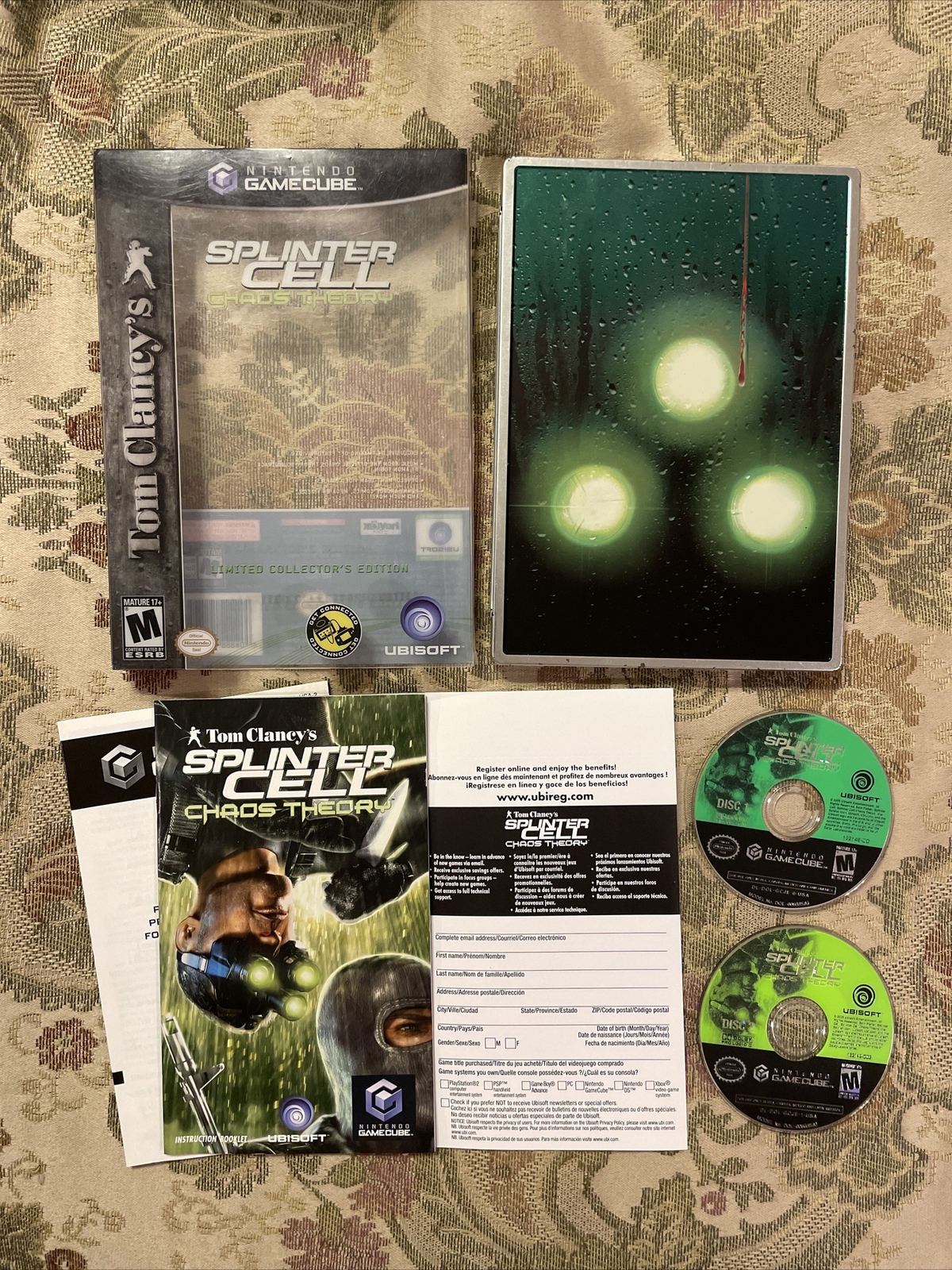 Tom Clancy’s Splinter Cell: Chaos Theory Limited Edition Nintendo GameCube Nice