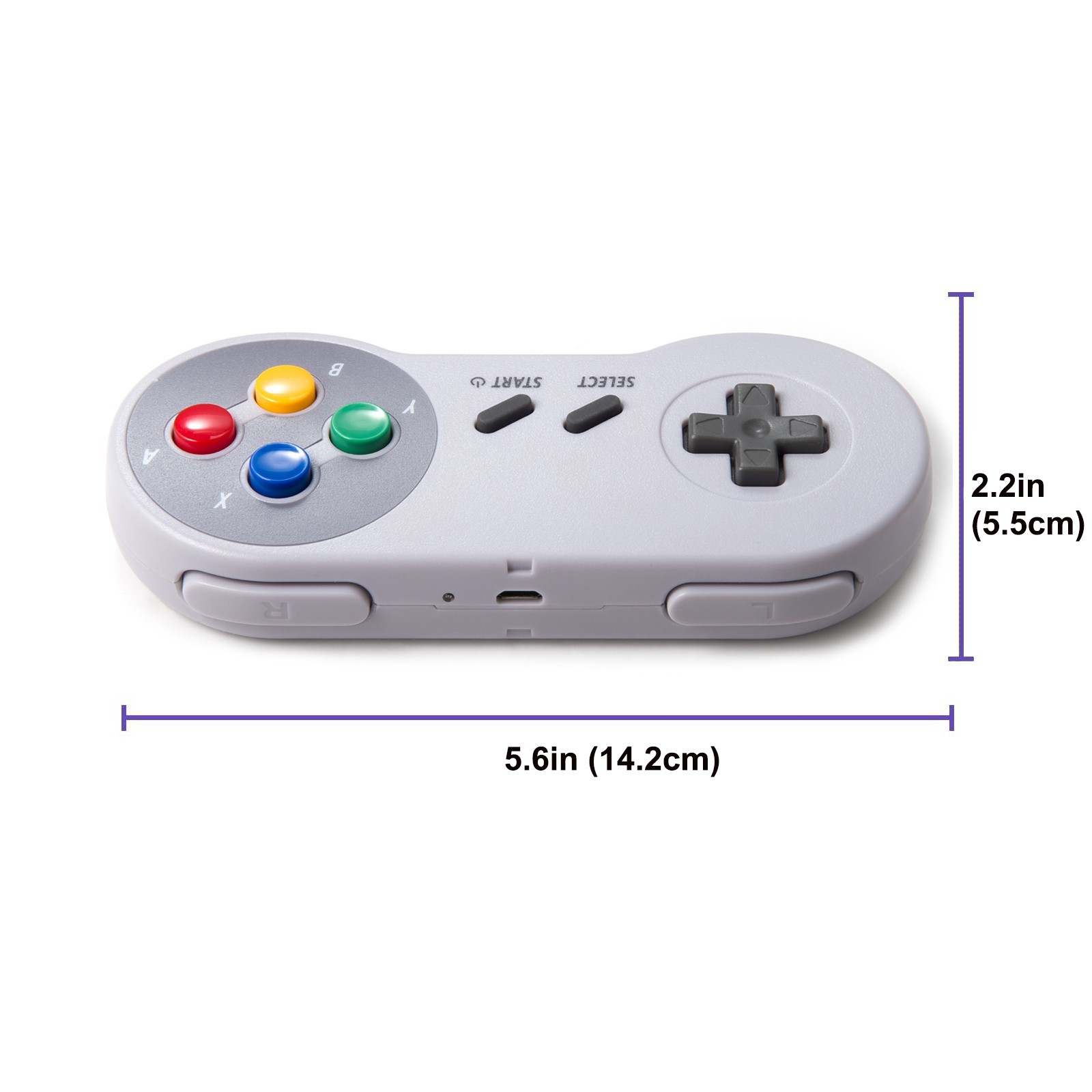 iNNEXT 2x Classic USB Gamepad Retro SNES USB Controller For PC MAC Emulators