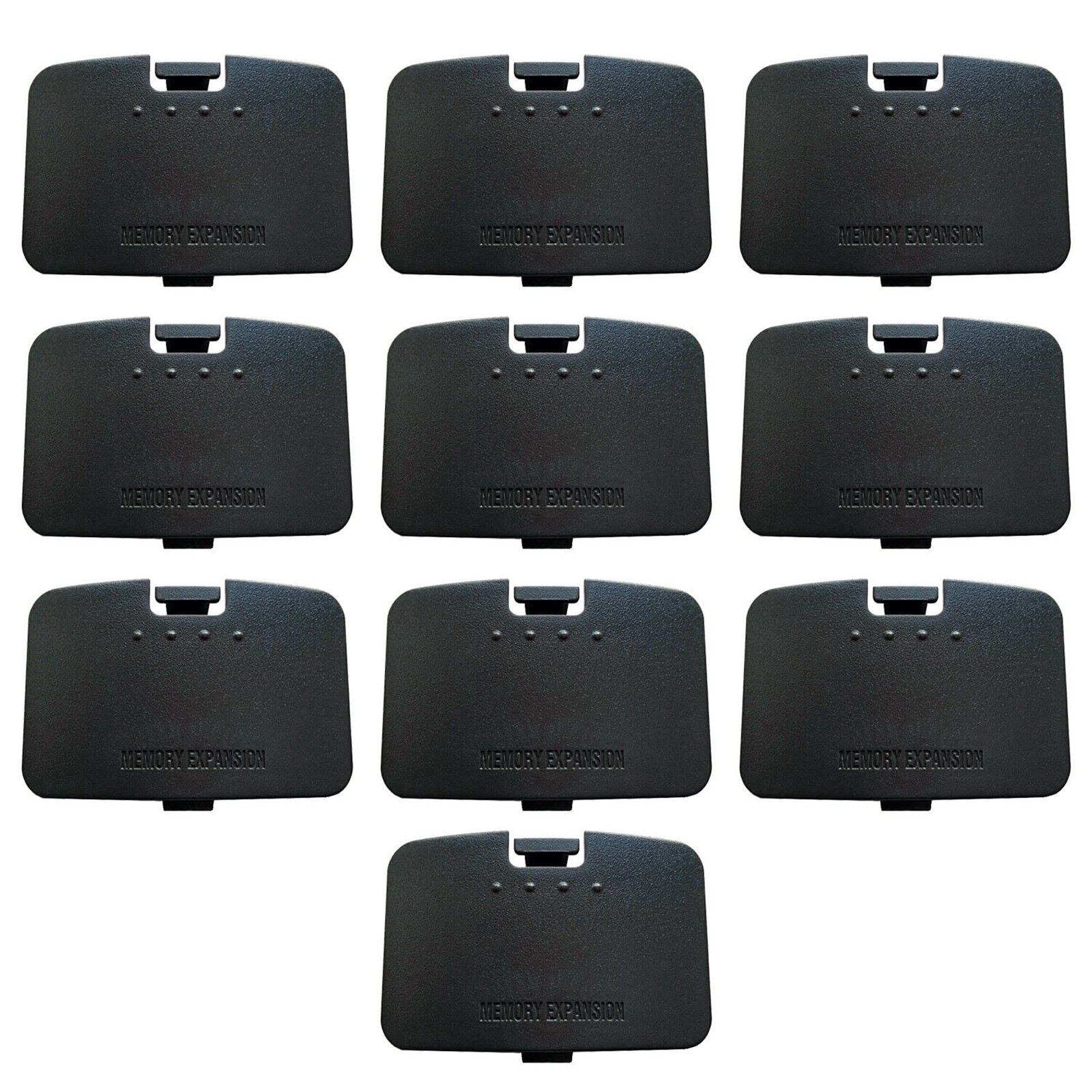 10Pcs For Nintendo 64 Console Memory Expansion Jumper Pak Cover Black Lid