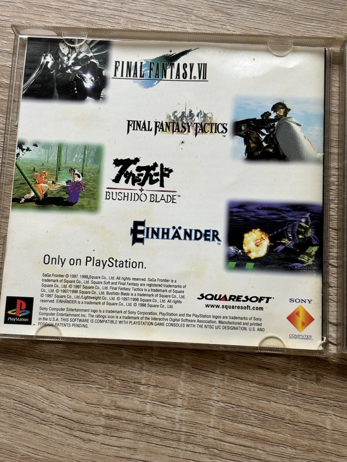 SaGa Frontier (PlayStation 1, 1998) PS1 CIB W/ Manual Black Label. Read