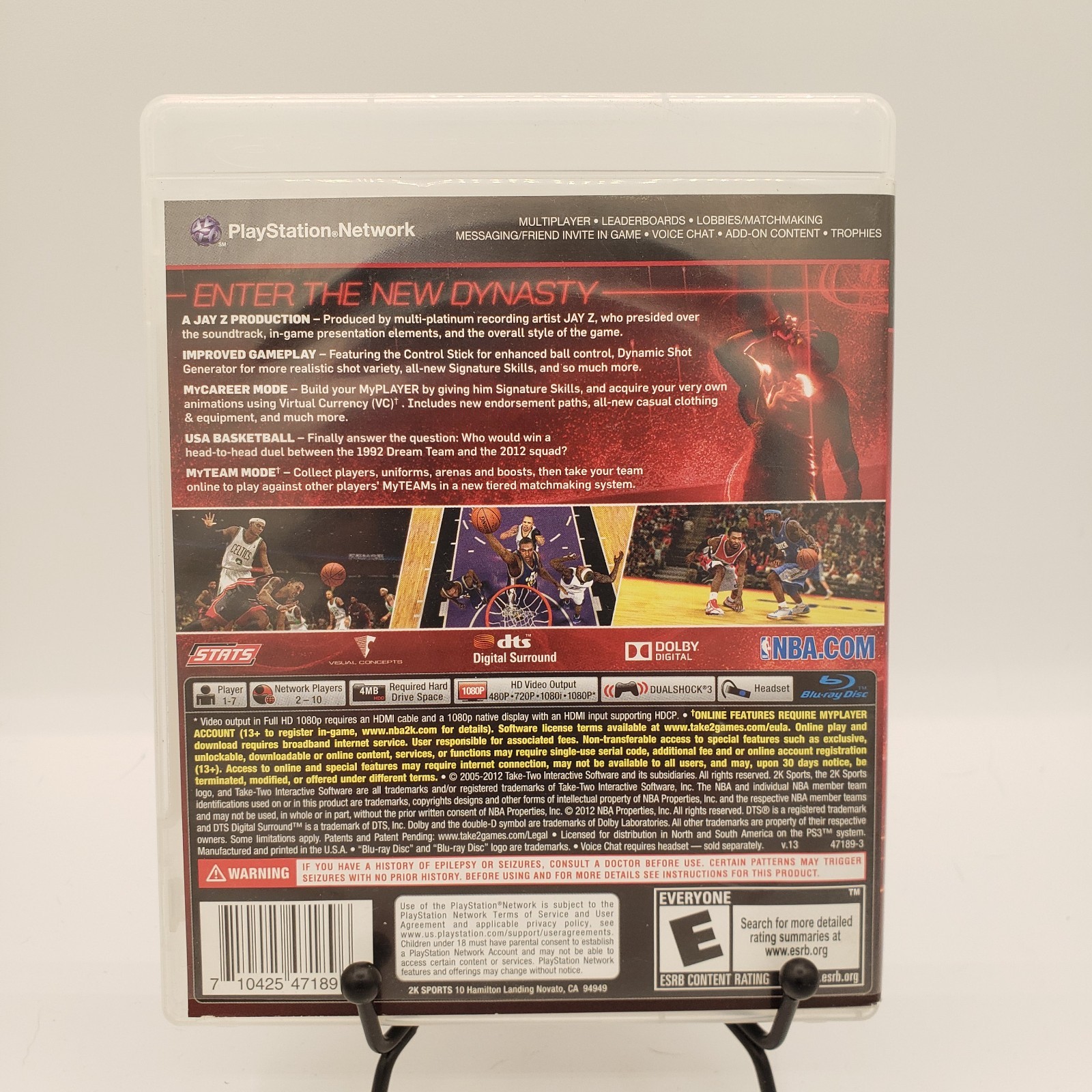 NBA 2K13 Sony PS3 PlayStation 3 Kevin Durant Derrick Rose JAY Z No Scratches