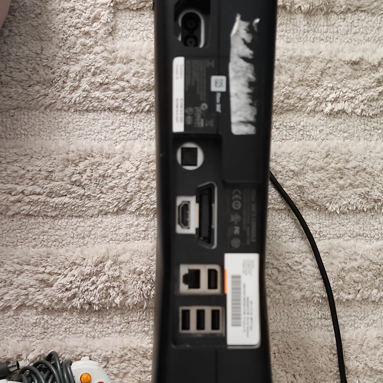 Microsoft Xbox 360 S Black Home Console Bundle, Wi-Fi HDMI, Controller & Cables