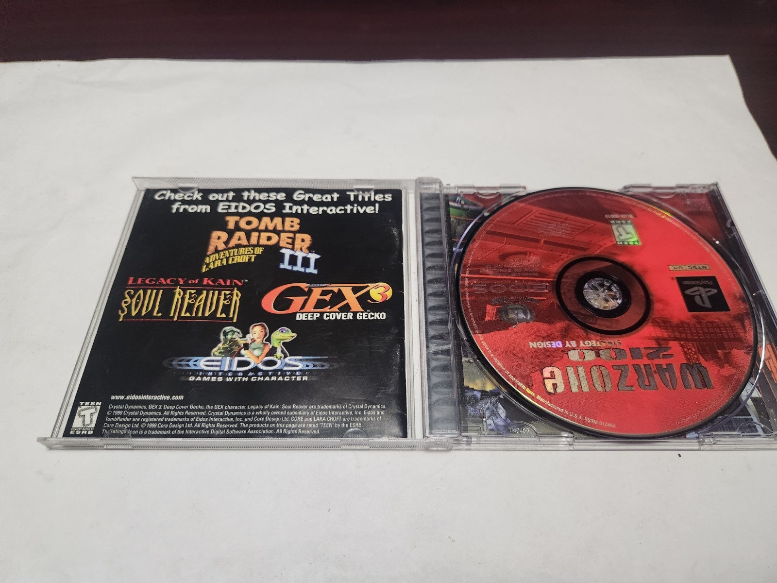 Sonyy Playstation 1 Warzone 2100 PS1 Video Game