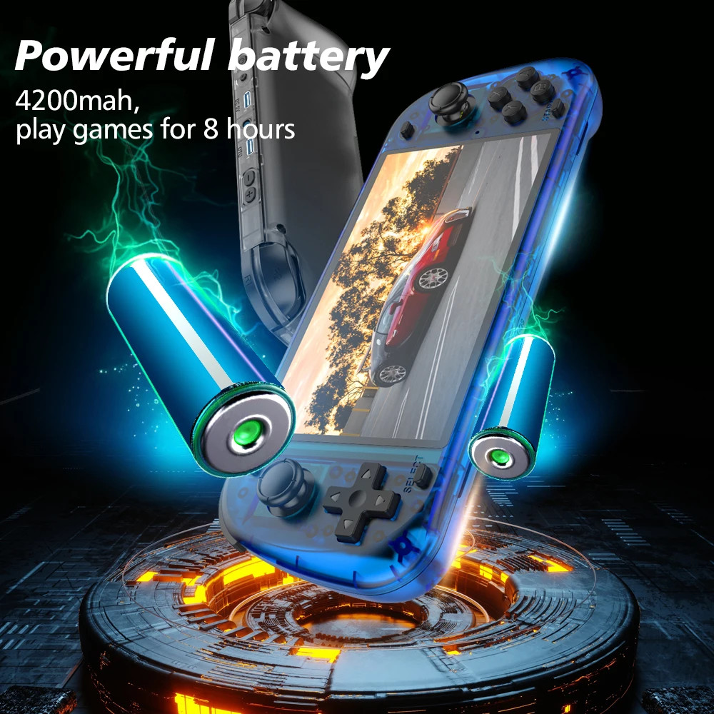 New R50S Retro Handheld Game Console 5.1 Inch Large Screen Linux System 854*480