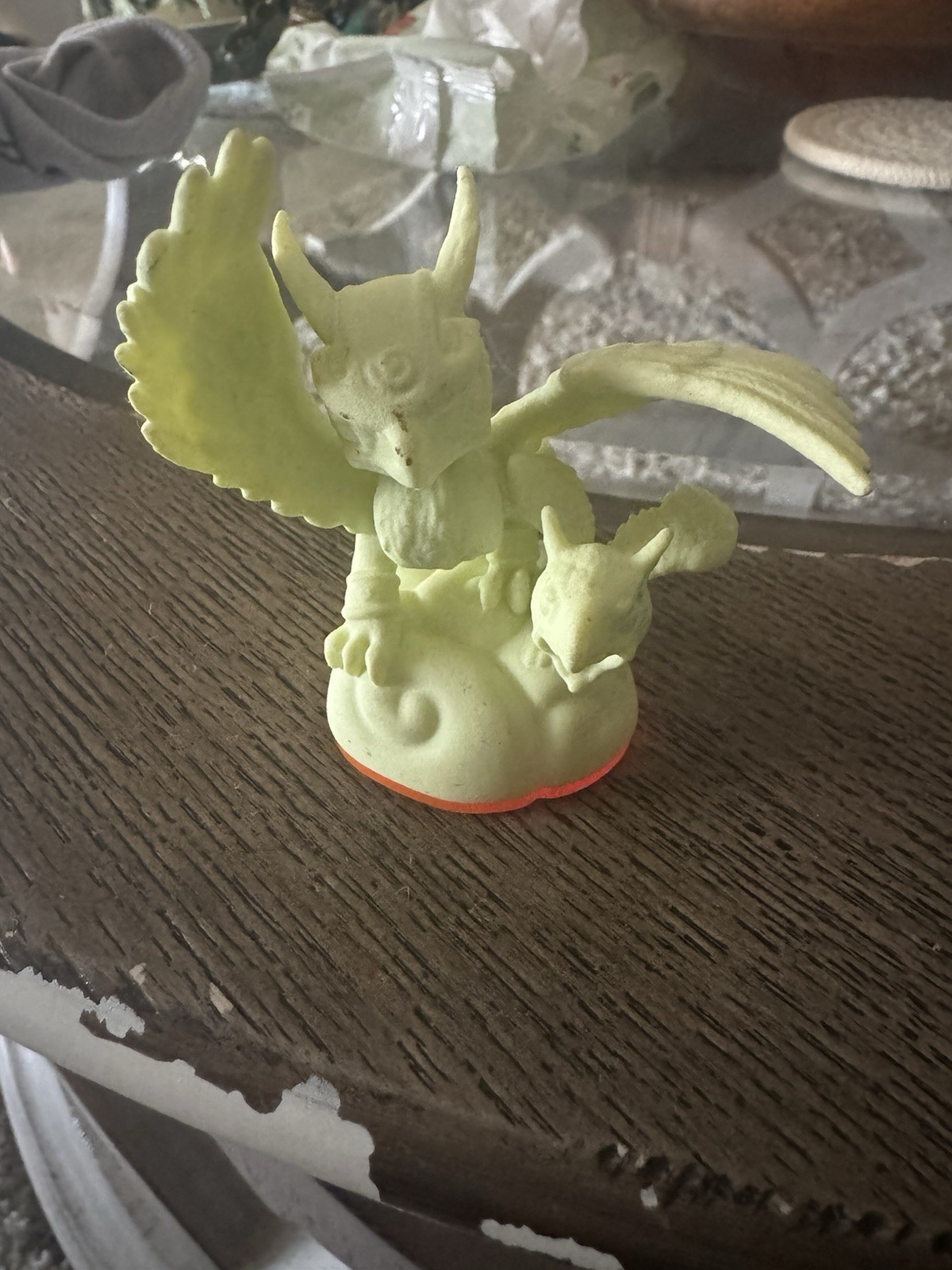 Skylanders Giants Sonic Boom Glow in the Dark GITD Figure Orange Base Activision