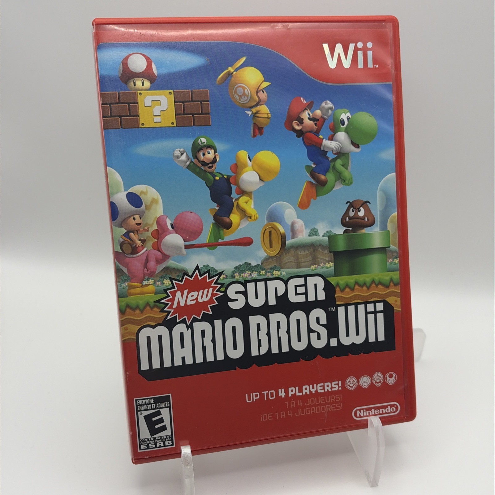 New Super Mario Bros. Wii (Nintendo Wii 2009) Complete In Box CIB Tested Working