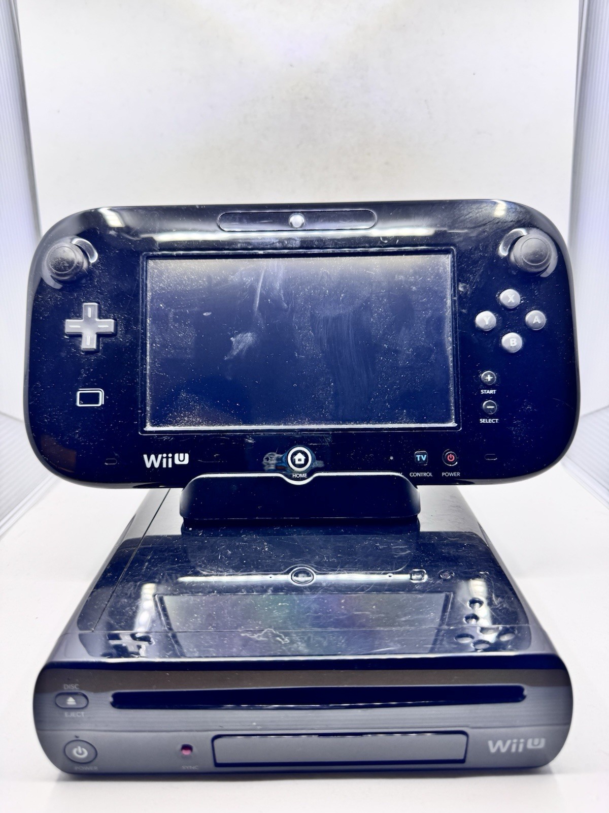 Nintendo Wii U Launch Edition 32GB Black System [w/ All Cables & Mario Kart 8]