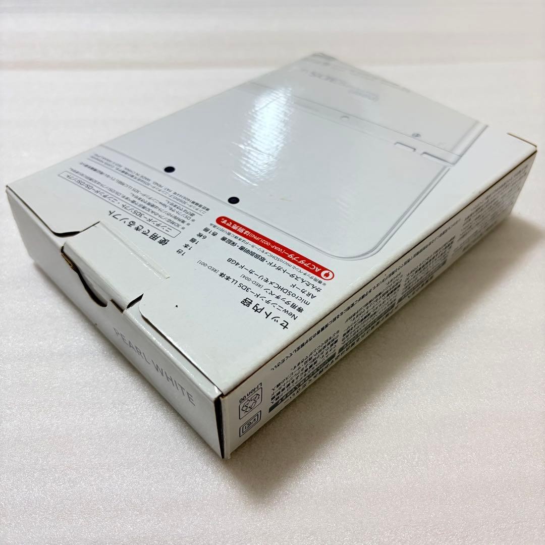New Nintendo 3DS LL XL Pearl White Console IPS Mem Card Tested Working #65