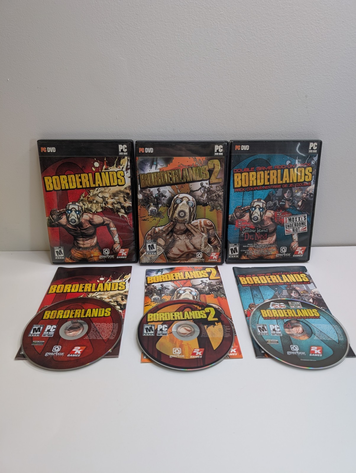 2K Games – Borderlands 1 & 2 PC Game Bundle – Zombie Island Mad Moxxi Lot – Used