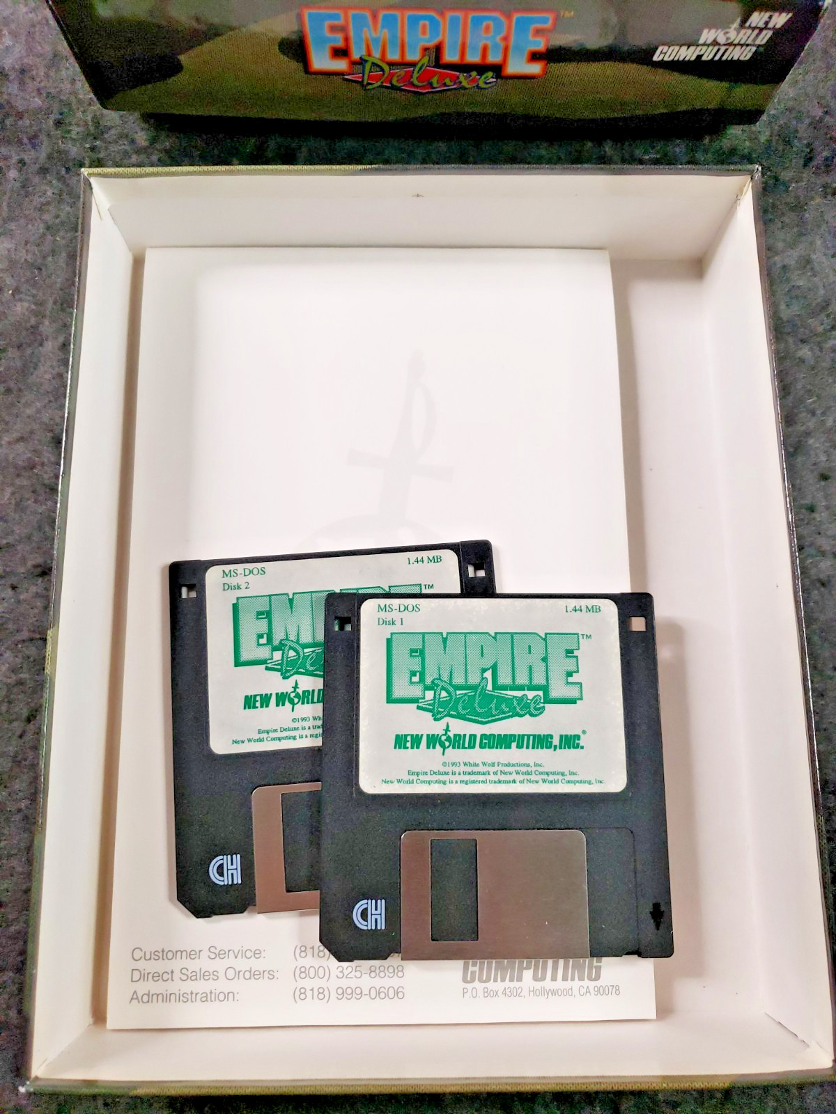 Empire Deluxe Vintage Video Game Big Box Windows PC 3.5in Disks……. (C11B4)