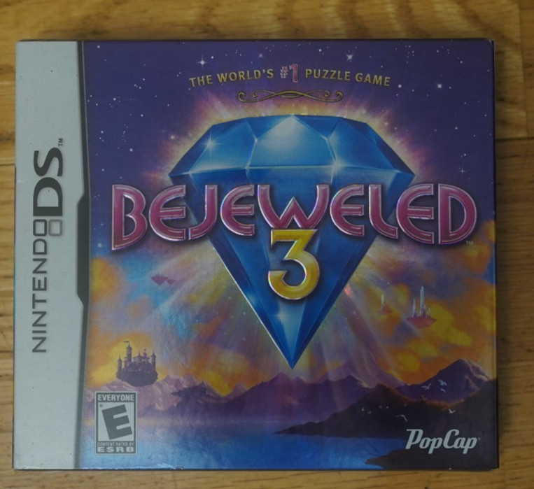 Bejeweled 3 (Nintendo DS, 2011) FACTORY SEALED WITH SLIP COVER