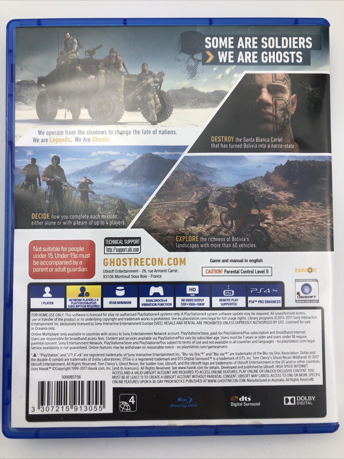 Tom Clancy’s Ghost Recon Wildlands, Playstation 4 Game, PS4 MA 15+