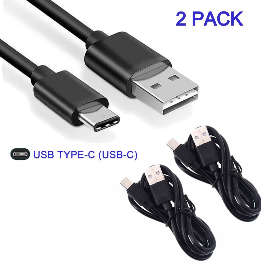 2x 1M USB C Gamepad Charging Cable for PS5 / Switch Pro Controller Power Cord