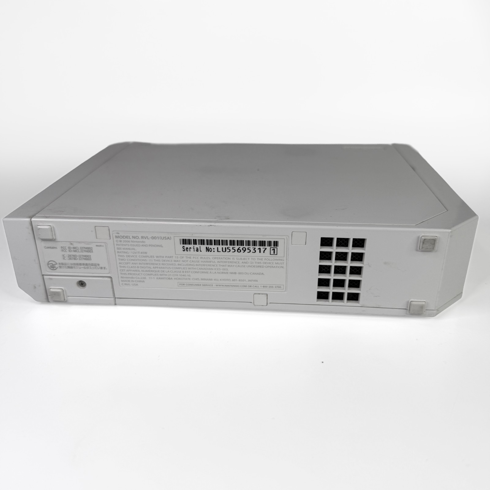 Nintendo Wii RVL-001 Console Only – White (Tested/Working)