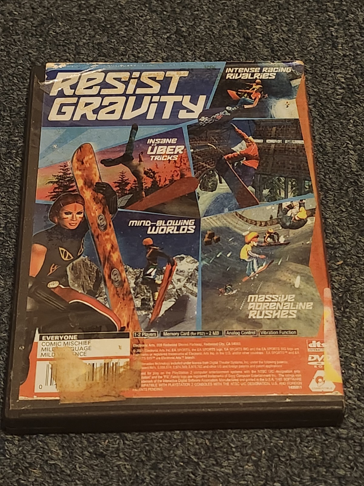 EA SPORTS BIG SSX Tricky Sony PlayStation 2 PS2 Snowboarding E 2001 NTSC-U/C