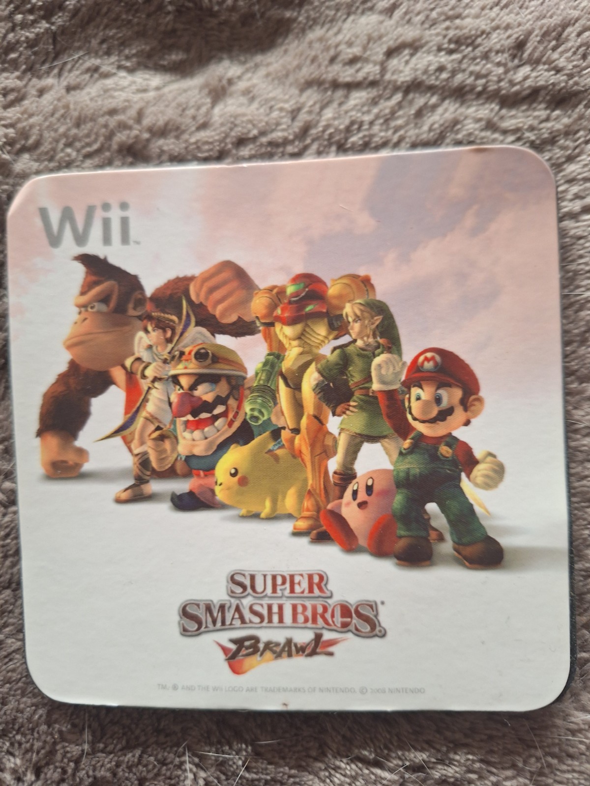 Genuine 2008 Wii Mario Cart Promotional Coasters. Never Used. Mint Condition.