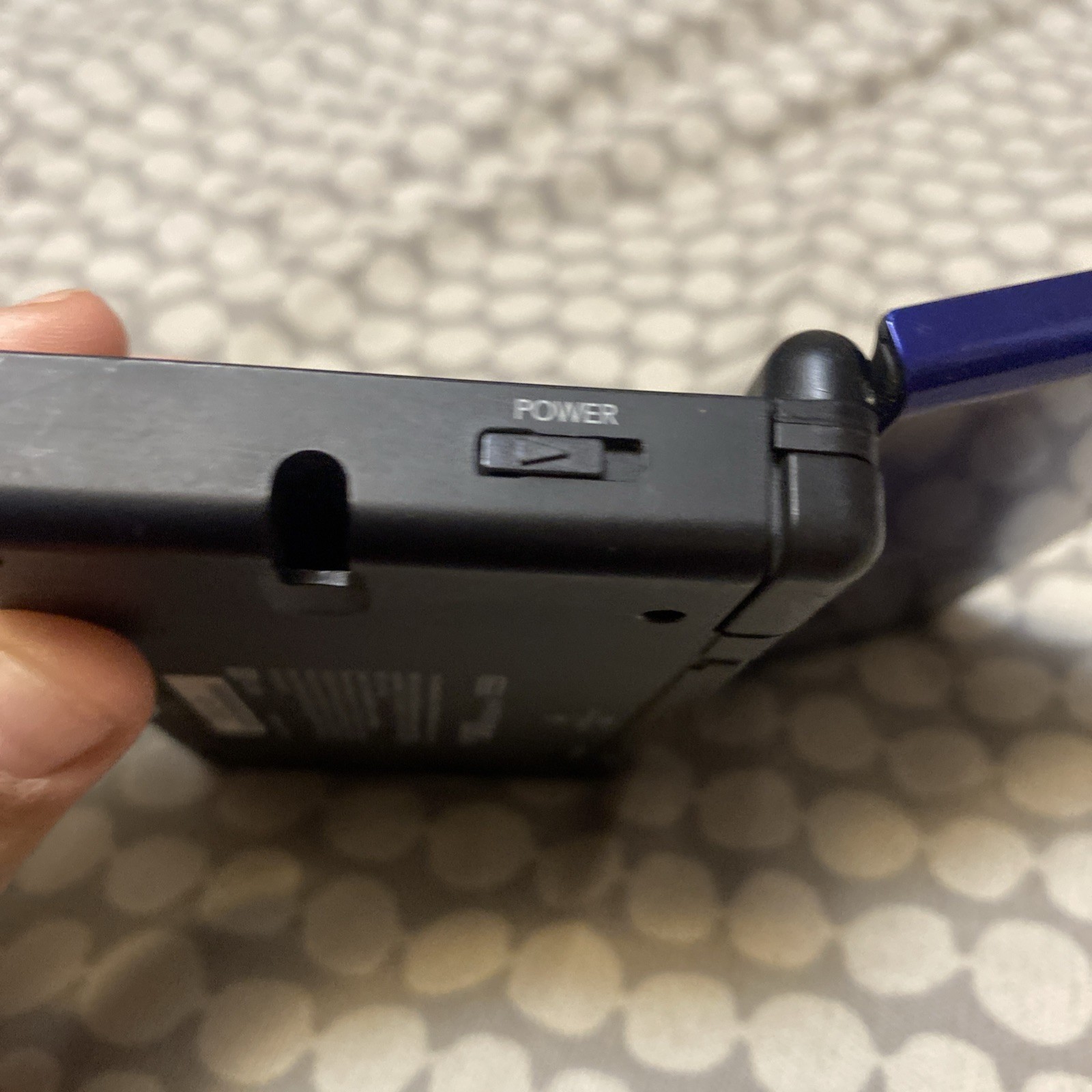Nintendo DS Lite Blue/Black Handheld Console System With Game No Charger, Stylus