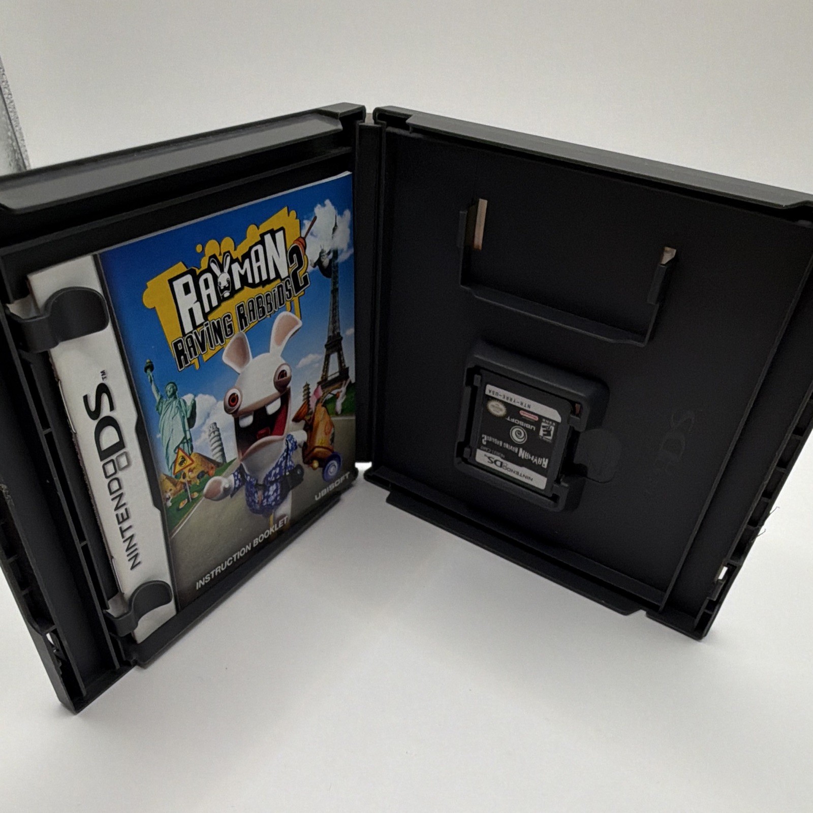 Ubisoft Rayman Raving Rabbids 2 for Nintendo DS Complete w/ Manual & Case E10+